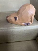 Sleeping Capybara Figurine Hand-Painted