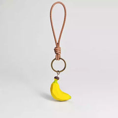 Svn Futures  banana keychain with leather loop