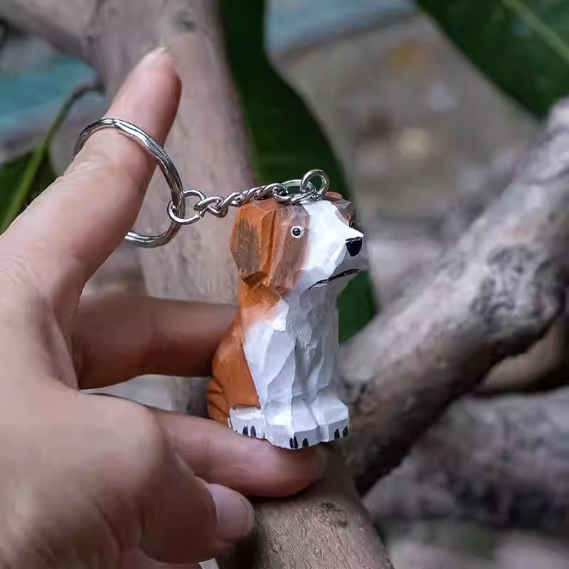 Beagle dog keychain