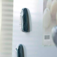 Blue bird wooden fridge magnet side view