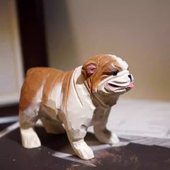 Side view of bulldog figurine