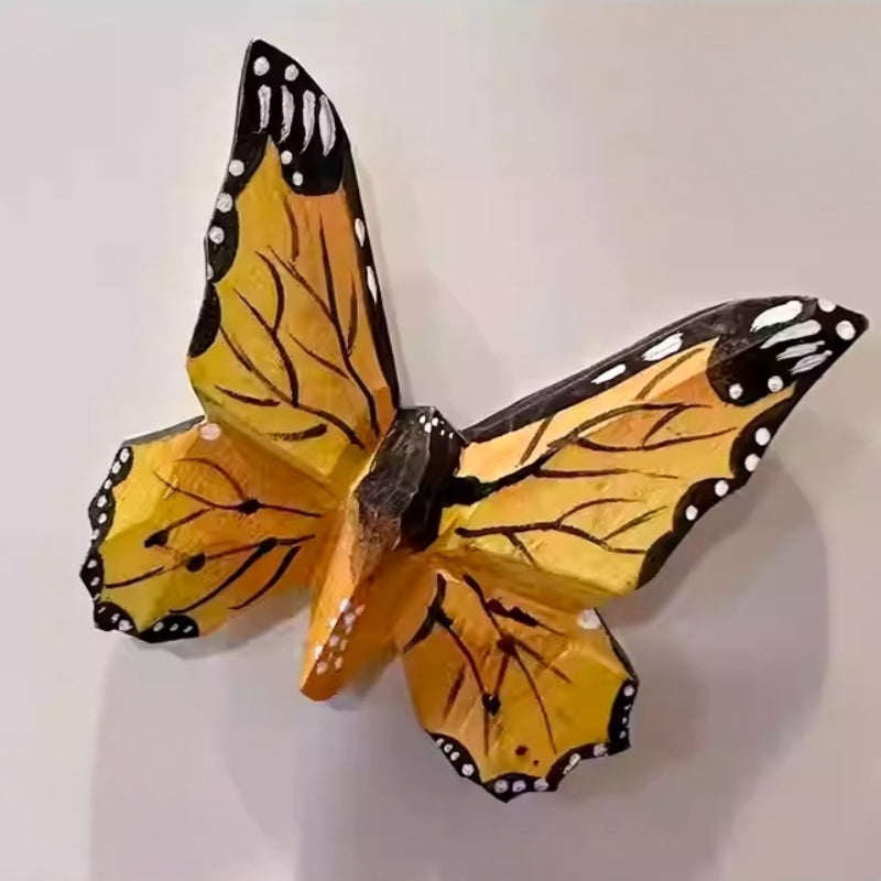 Butterfly wooden fridge magnet