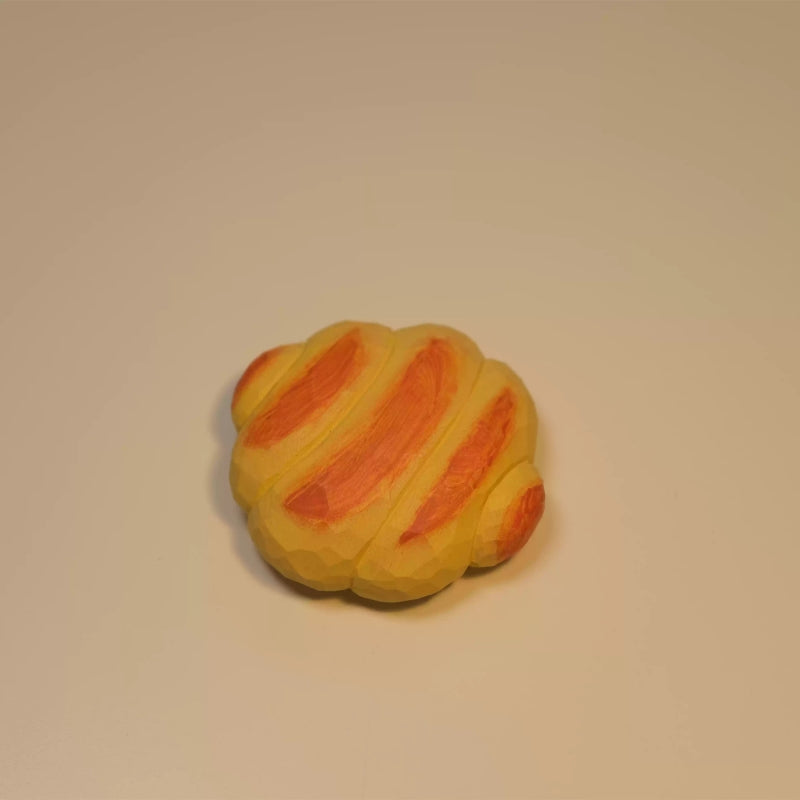 Croissant wooden fridge magnet