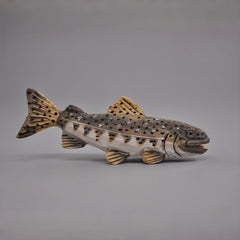 Freshwater Salmon wooden fish figurine