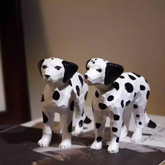 Dalmatian wooden figurine detail