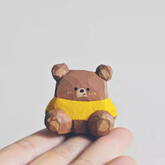 Hand-Carved Svn Futures Square Bear Statue