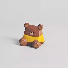Hand-Carved Svn Futures Square Bear Statue
