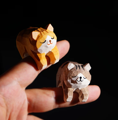 Cat Figurines Hand-Painted Svn Futures 