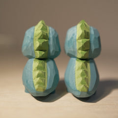 Back view of the dinosaur figures.