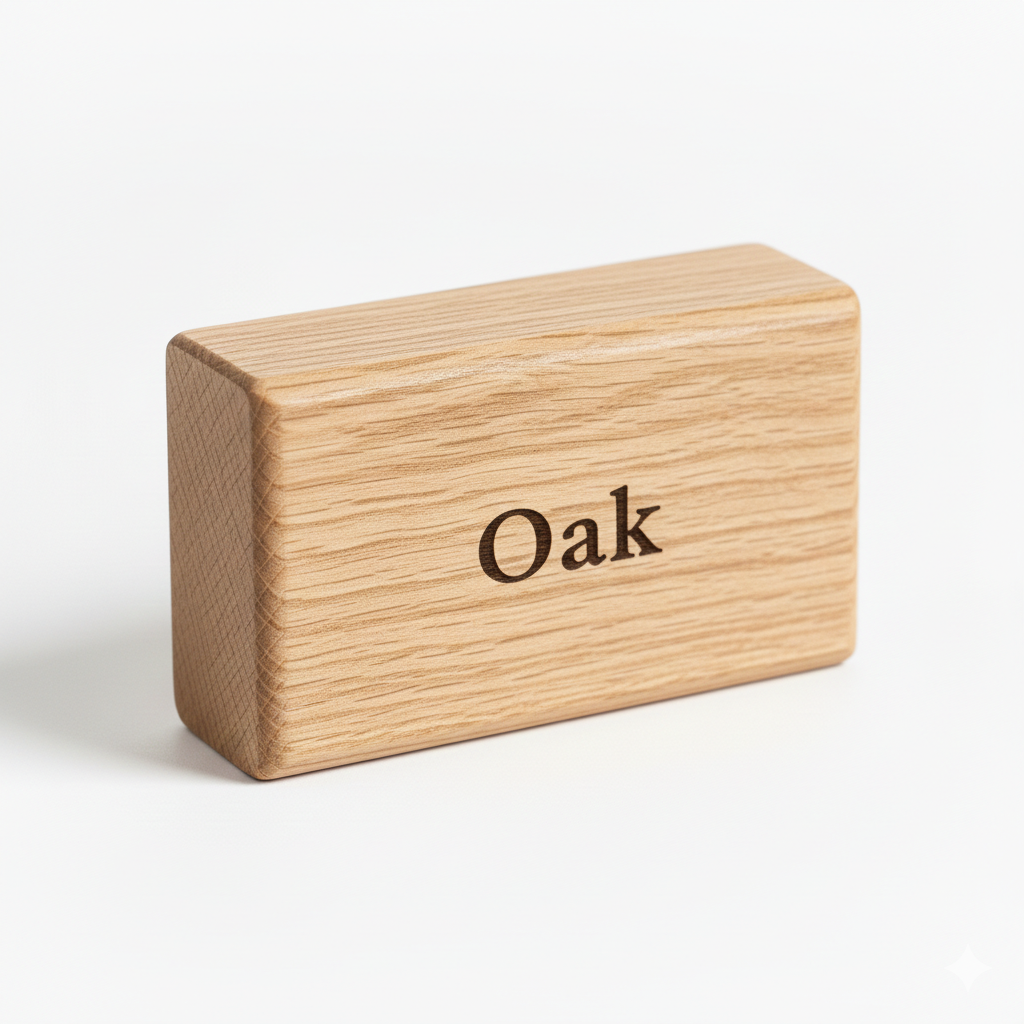Oak wood used by carving professionals