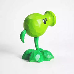 Peashooter wooden figure side view