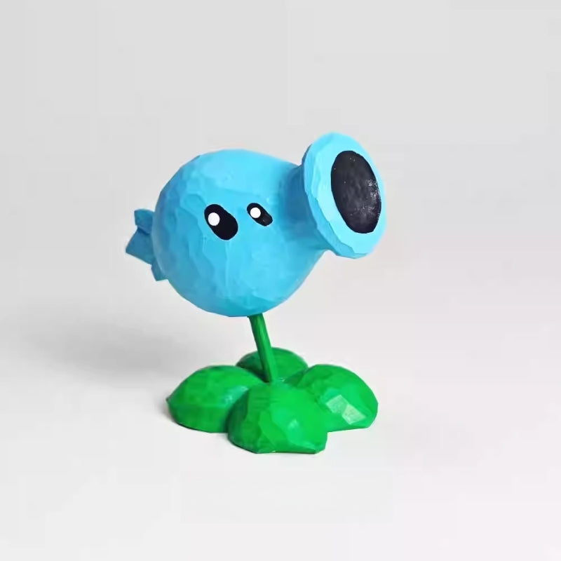 Ice Peashooter wooden figure Plants vs Zombies