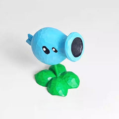 Ice Peashooter wooden figure angled view