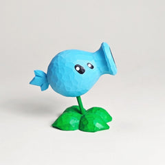 Ice Peashooter wooden figure front view