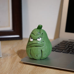 Squash wooden figure dark color desk display