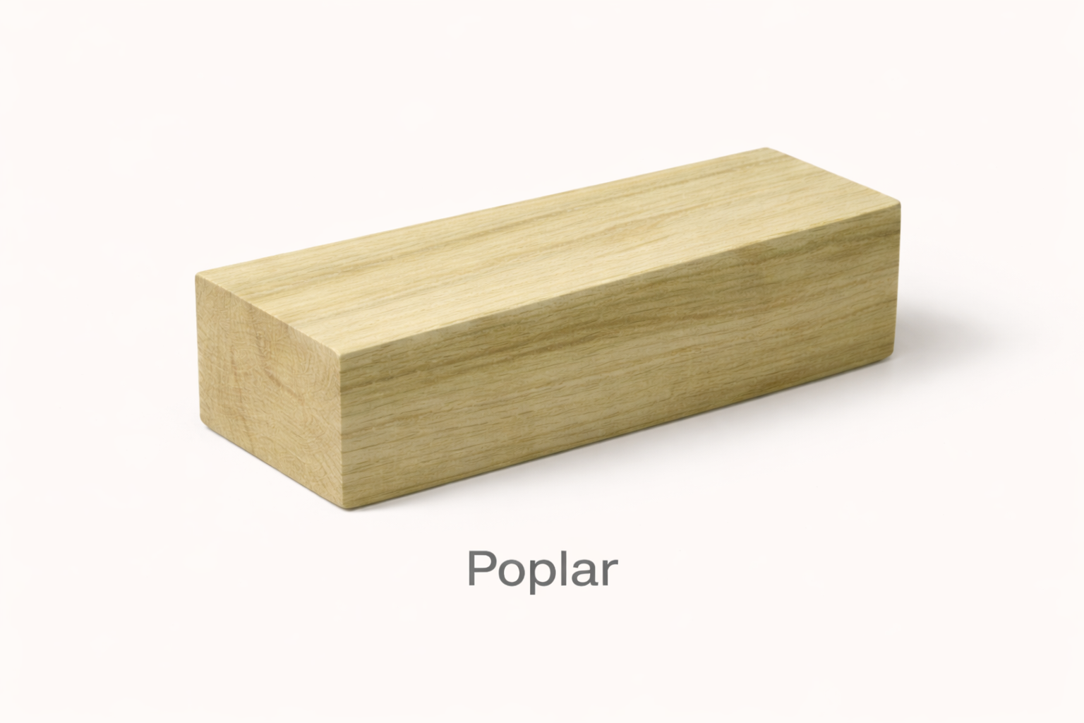 Poplar wood used for carving