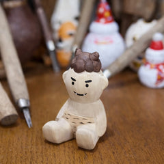 Setsubun Demon figurine seated front view