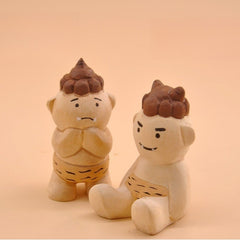 Standing and seated Setsubun Demon figurines