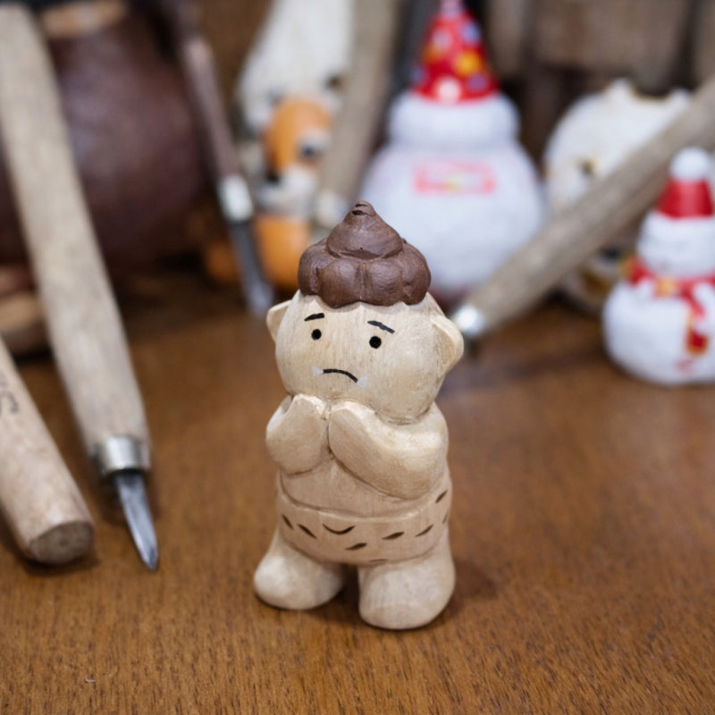Setsubun Demon figurine standing front view