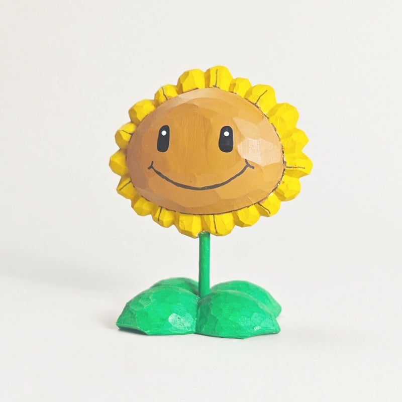 Sunflower wooden figure Plants vs Zombies