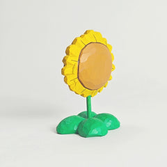 Sunflower wooden figure rear view