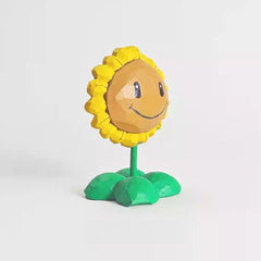 Sunflower wooden figurine side view