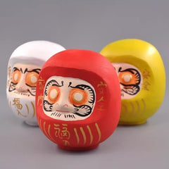 Japanese daruma dolls in multiple colors