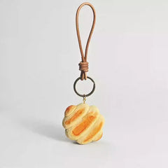 Svn Futures  bread keychain with leather strap