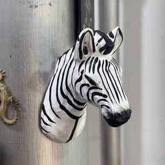 Zebra wooden fridge magnet